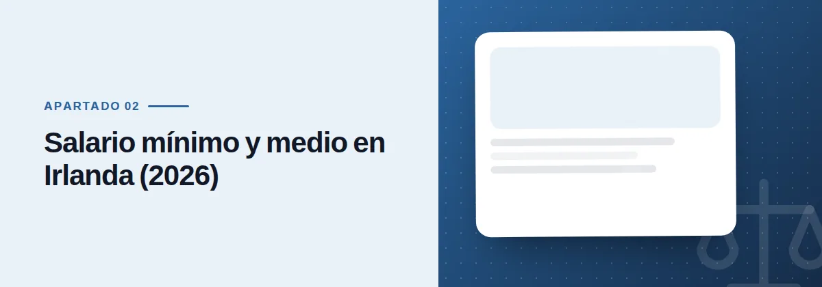 Salario mínimo y medio en Irlanda (2026)