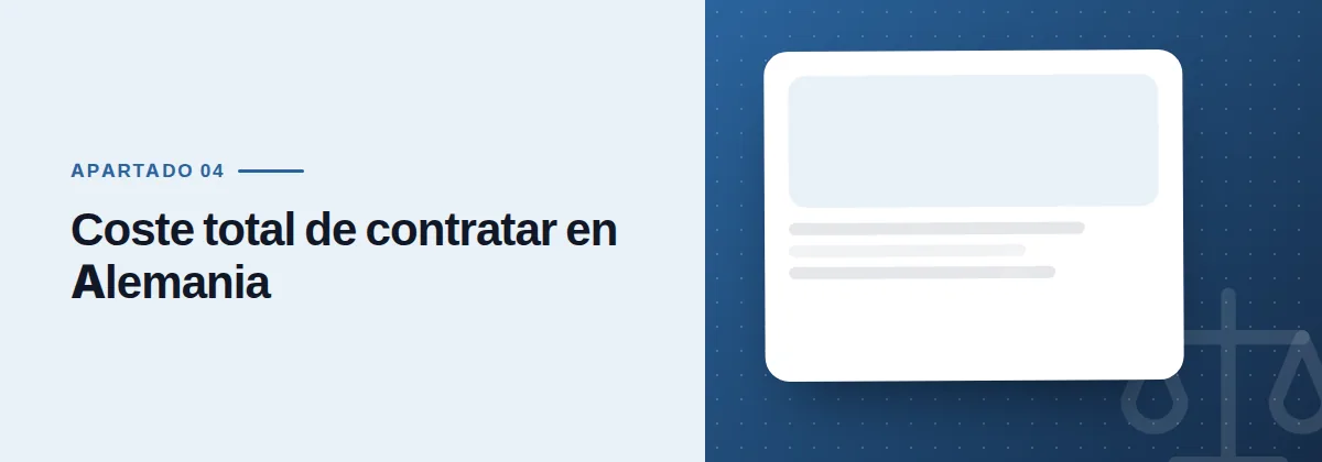 Coste total de contratar en Alemania