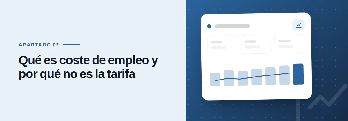Qué es coste de empleo y por qué no es la tarifa